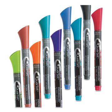 Quartet® Enduraglide Dry Erase Marker, Fine Bullet Tip, Assorted Colors, Dozen freeshipping - TVN Wholesale